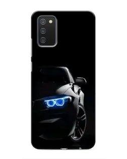 Чехол для Samsung Galaxy M02s с картинкой «BMW — ночной взгляд»