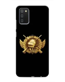 Чехол для Samsung Galaxy M02s с картинкой «PUBG — оранжевый градиент»