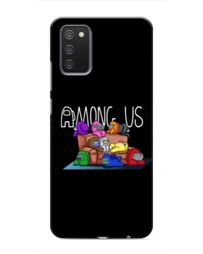 Чехол для Samsung Galaxy M02s с картинкой «Логотип Among Us» Чехол для Samsung Galaxy M02s с картинкой «Логотип Among Us»