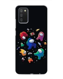 Чехол для Samsung Galaxy M02s с картинкой «Among Us космос»
