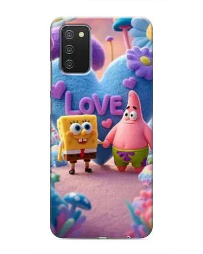 Чехол для Samsung Galaxy M02s с картинкой «Губка Боб Патрик»