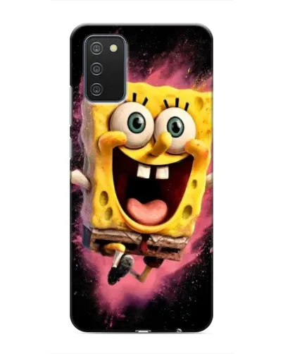 Чехол для Samsung Galaxy M02s с картинкой «Взрывной Спанч Боб»