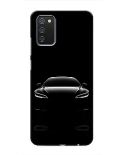 Чехол для Samsung Galaxy M02s с картинкой «Силуэт Tesla Night»