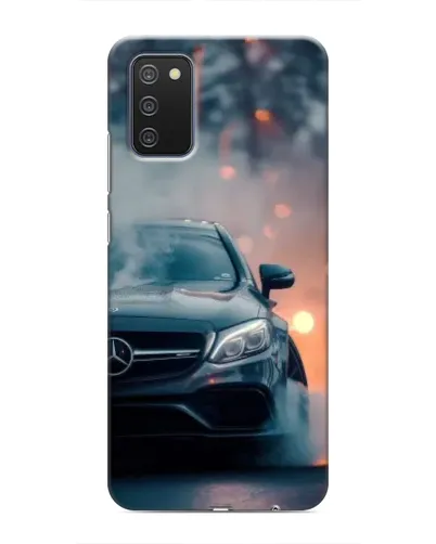 Чехол для Samsung Galaxy M02s с картинкой «Mercedes — ночной город» Чехол для Samsung Galaxy M02s с картинкой «Mercedes — ночной город»