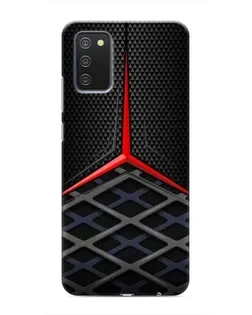 Чехол для Samsung Galaxy M02s с картинкой «Mercedes Carbon Grid»