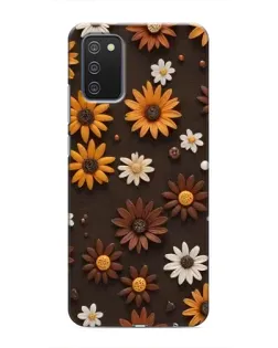 Чехол для Samsung Galaxy M02s с картинкой «Узор из маленьких подсолнухов» Чехол для Samsung Galaxy M02s с картинкой «Узор из маленьких подсолнухов»