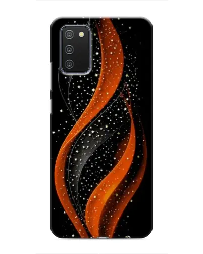 Чехол для Samsung Galaxy M02s с картинкой «Огненная звездная волна»