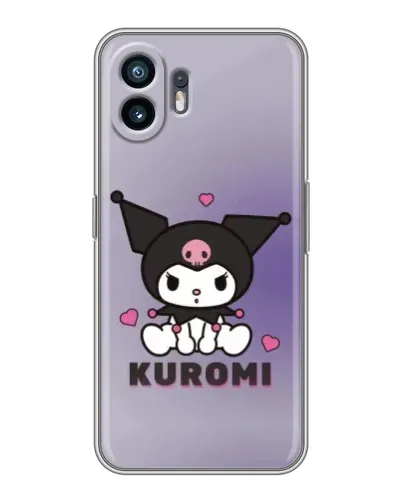 Чехол для Samsung Galaxy M07 с картинкой «Kuromi — фиолетовый арт»