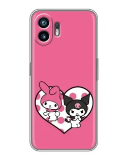 Чехол для Samsung Galaxy M07 с картинкой «Kuromi и My Melody»