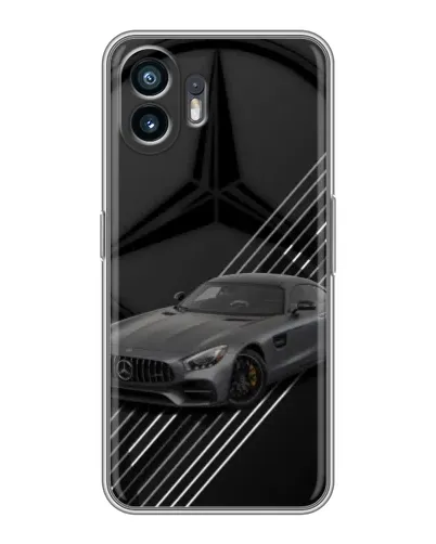 Чехол для Samsung Galaxy M07 с картинкой «Mercedes AMG — графика»