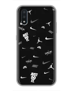 Чохол для Samsung Galaxy M10 (M105) з картинкою «Nike Black Pattern» Чохол для Samsung Galaxy M10 (M105) з картинкою «Nike Black Pattern»