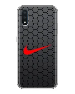 Чохол для Samsung Galaxy M10 (M105) з картинкою «Nike — карбонова сітка» Чохол для Samsung Galaxy M10 (M105) з картинкою «Nike — карбонова сітка»