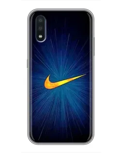 Чохол для Samsung Galaxy M10 (M105) з картинкою «Синій пульс Nike» Чохол для Samsung Galaxy M10 (M105) з картинкою «Синій пульс Nike»