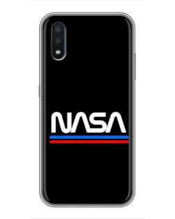 Чохол для Samsung Galaxy M10 (M105) з картинкою «NASA — класика Red Blue» Чохол для Samsung Galaxy M10 (M105) з картинкою «NASA — класика Red Blue»