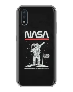 Чохол для Samsung Galaxy M10 (M105) з картинкою «NASA — крокуємо по Місяцю» Чохол для Samsung Galaxy M10 (M105) з картинкою «NASA — крокуємо по Місяцю»