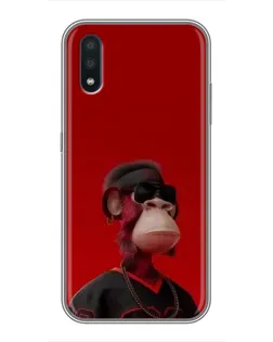 Чохол для Samsung Galaxy M10 (M105) з картинкою «Bored Ape в червоному» Чохол для Samsung Galaxy M10 (M105) з картинкою «Bored Ape в червоному»