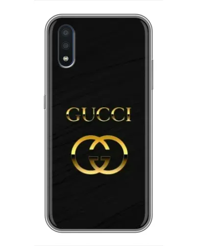 Чохол для Samsung Galaxy M10 (M105) з картинкою «Золотий логотип Gucci»