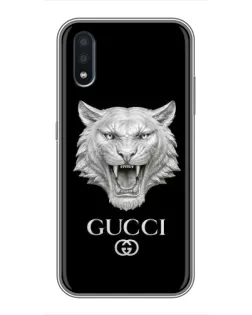Чохол для Samsung Galaxy M10 (M105) з картинкою «Gucci — срібний лев»