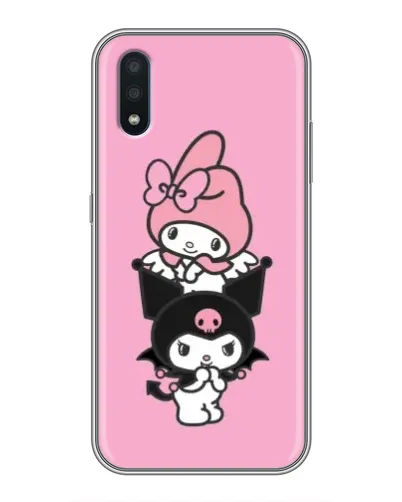 Чехол для Samsung Galaxy M10 (M105) с картинкой «My Melody и Kuromi» Чехол для Samsung Galaxy M10 (M105) с картинкой «My Melody и Kuromi»