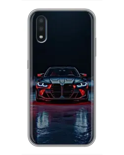 Чехол для Samsung Galaxy M10 (M105) с картинкой «BMW на мокрой дороге»
