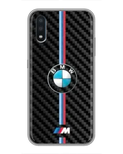 Чехол для Samsung Galaxy M10 (M105) с картинкой «Эмблема BMW и карбон»