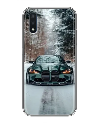 Чехол для Samsung Galaxy M10 (M105) с картинкой «BMW в зимнем лесу» Чехол для Samsung Galaxy M10 (M105) с картинкой «BMW в зимнем лесу»