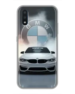 Чехол для Samsung Galaxy M10 (M105) с картинкой «BMW в белом дыму»