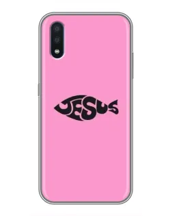 Чехол для Samsung Galaxy M10 (M105) с картинкой «Розовый символ  Jesus»