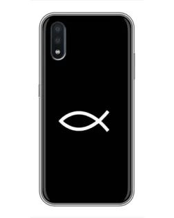 Чехол для Samsung Galaxy M10 (M105) с картинкой «Символ рыбы Jesus»