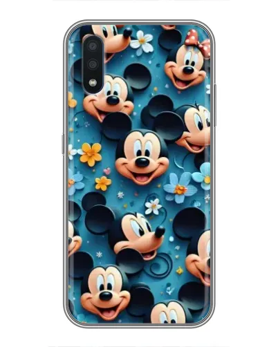 Чехол для Samsung Galaxy M10 (M105) с картинкой «Паттерн Микки и Минни»