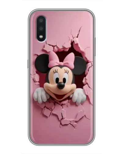 Чехол для Samsung Galaxy M10 (M105) с картинкой «Минни сквозь стену»