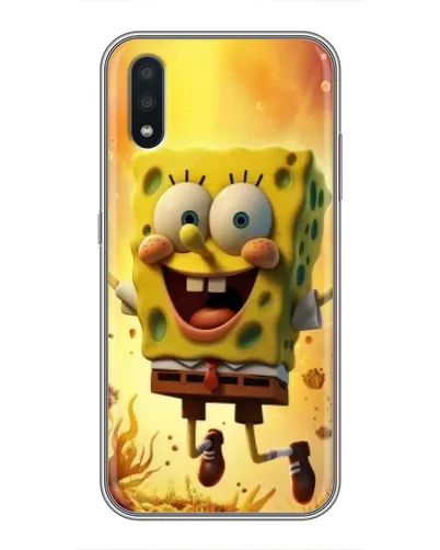 Чехол для Samsung Galaxy M10 (M105) с картинкой «Губка Боб прыгает»