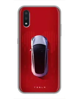 Чехол для Samsung Galaxy M10 (M105) с картинкой «Tesla Top View»