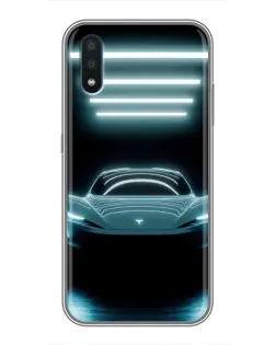 Чохол для Samsung Galaxy M10 (M105) з картинкою «Tesla в неоні» Чохол для Samsung Galaxy M10 (M105) з картинкою «Tesla в неоні»