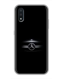 Чехол для Samsung Galaxy M10 (M105) с картинкой «Mercedes — абстрактные линии»