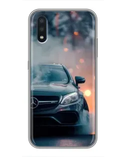 Чехол для Samsung Galaxy M10 (M105) с картинкой «Mercedes — ночной город»