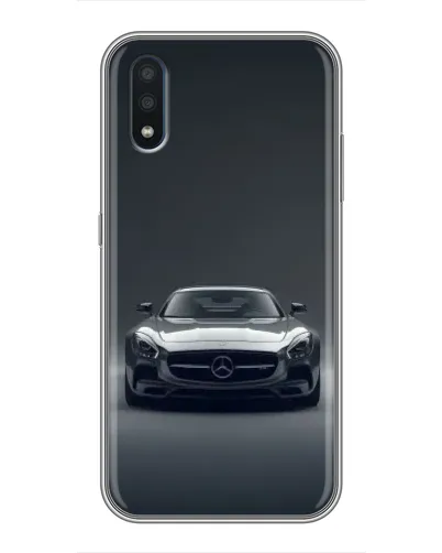 Чехол для Samsung Galaxy M10 (M105) с картинкой «Mercedes на черном»