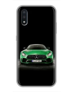 Чехол для Samsung Galaxy M10 (M105) с картинкой «Mercedes — неоновый лого»