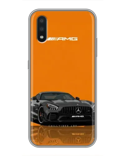 Чехол для Samsung Galaxy M10 (M105) с картинкой «Оранжевый Mercedes AMG»