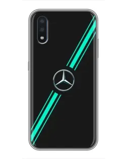 Чехол для Samsung Galaxy M10 (M105) с картинкой «Спортивные линии Mercedes»