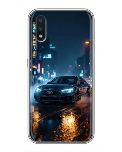Чехол для Samsung Galaxy M10 (M105) с картинкой «Ночной город и Audi» Чехол для Samsung Galaxy M10 (M105) с картинкой «Ночной город и Audi»