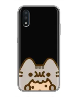 Чехол для Samsung Galaxy M10 (M105) с картинкой «Пушин на черном»