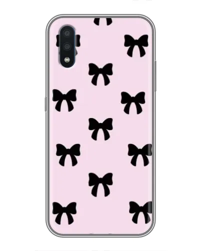 Чохол для Samsung Galaxy M10 (M105) з картинкою «Чорні банти Coquette»