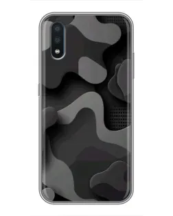 Чохол для Samsung Galaxy M10 (M105) з картинкою «Темний абстрактний камуфляж»