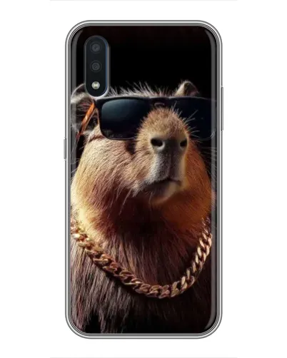 Чехол для Samsung Galaxy M10 (M105) с картинкой «Капибара золотая цепь» Чехол для Samsung Galaxy M10 (M105) с картинкой «Капибара золотая цепь»