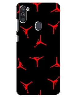 Чехол для Samsung Galaxy M11 с картинкой «Jordan Red Pattern» Чехол для Samsung Galaxy M11 с картинкой «Jordan Red Pattern»