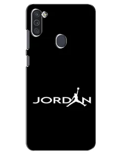 Чехол для Samsung Galaxy M11 с картинкой «Jordan White Logo» Чехол для Samsung Galaxy M11 с картинкой «Jordan White Logo»