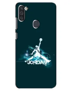 Чехол для Samsung Galaxy M11 с картинкой «Jordan Blue Fire» Чехол для Samsung Galaxy M11 с картинкой «Jordan Blue Fire»