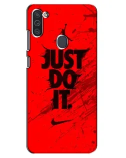 Чехол для Samsung Galaxy M11 с картинкой «Nike Just Do It» Чехол для Samsung Galaxy M11 с картинкой «Nike Just Do It»