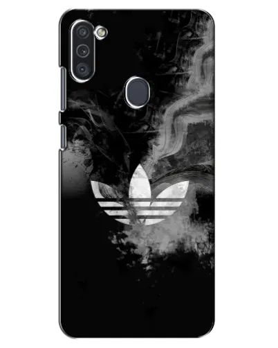 Чехол для Samsung Galaxy M11 с картинкой «Абстрактный дым Adidas»